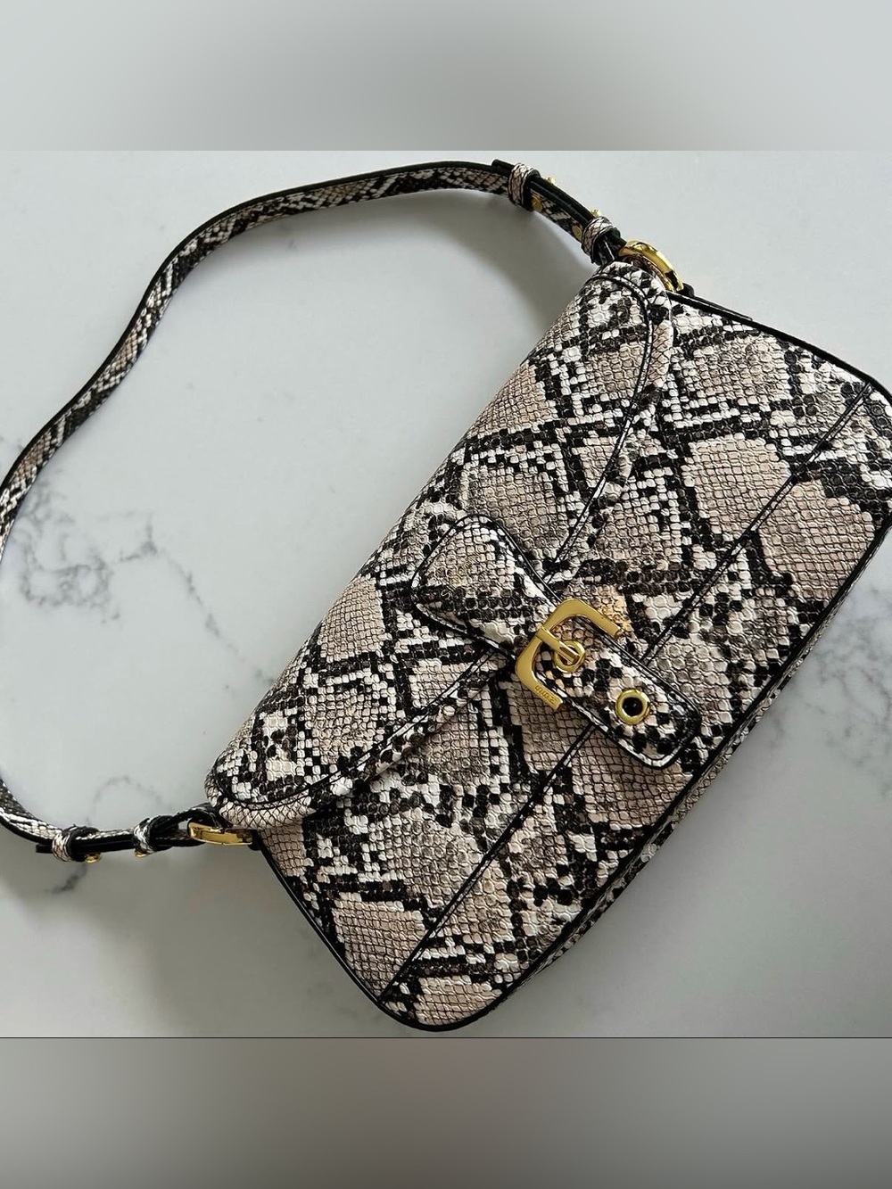 Python-Print Shoulder Bag